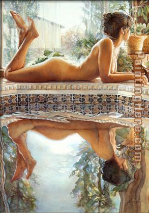 Reflections painting - Steve Hanks Reflections art painting